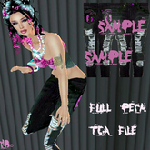 Hb-  Ripped JEans #25 PINK Decorations FULL PERM TGA