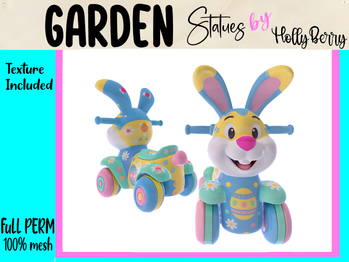 HB: Child's Easter Bunny Ride On FuLL PERM