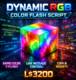 Dynamic RGB Color Flash Script for Second Life – Link-Controlled Random Color Changer (Copy & Modify)
