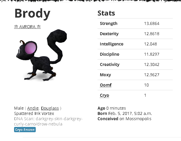 Mossm Cryo Pod - Brody
