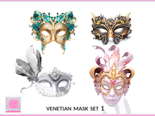 Venetian Mask Set 1 Baroque & Fantasy Masks Avatar Accessories Copy Modify