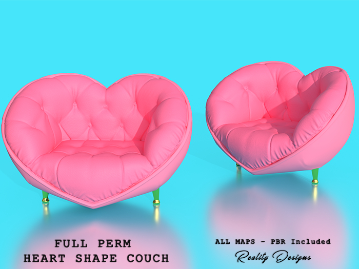 Heart Shape Couch - Full Perm - Reality Designs
