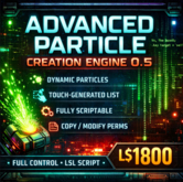 Advanced Particle Creation Engine 0.5 – Touch-Activated Dynamic LSL Particle System (Copy & Modify)
