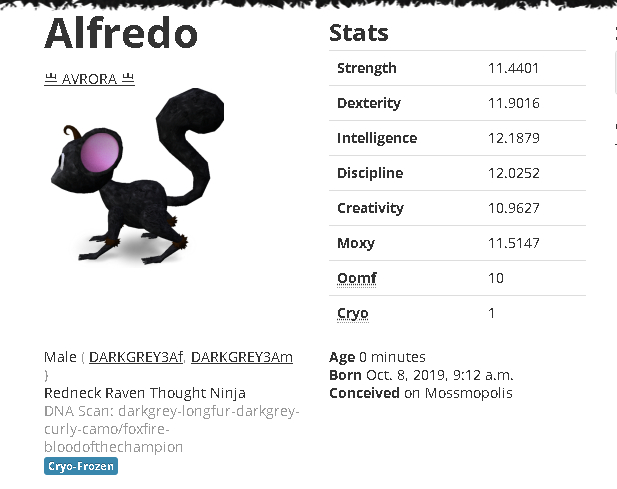 Mossm Cryo Pod - Alfredo