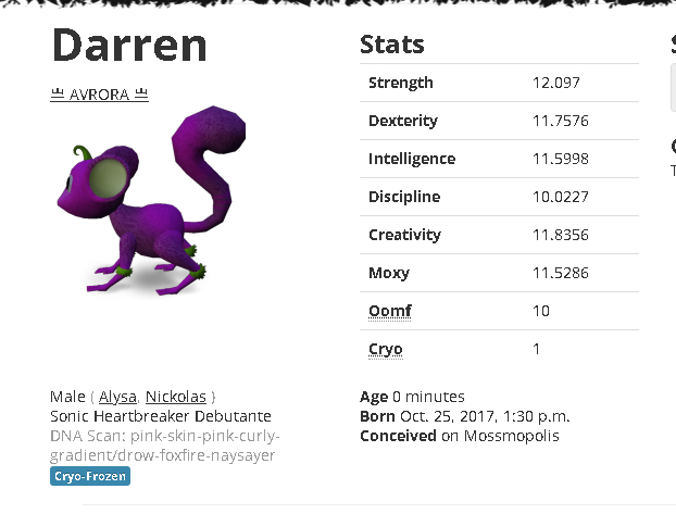 Mossm Cryo Pod - Darren