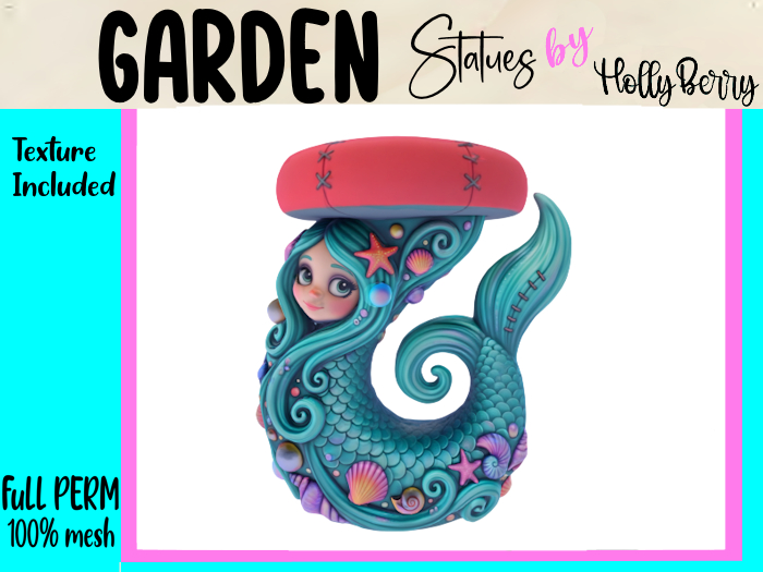 HB: Mermaid Stool FuLL PERM