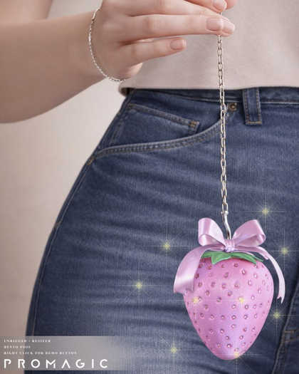 PROMAGIC Berry Bow Charm-DEMO