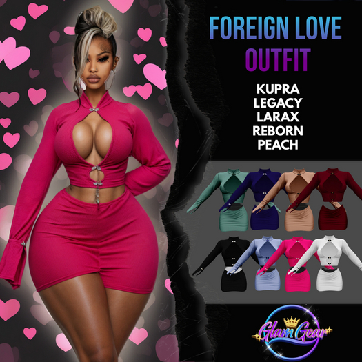 [GLAM GEAR] ~ FOREIGN LOVE OUTFIT SOLIDS FATPACK UNPACKER