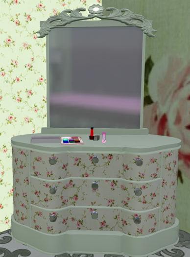 Dresser with mirror