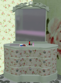 Dresser with mirror