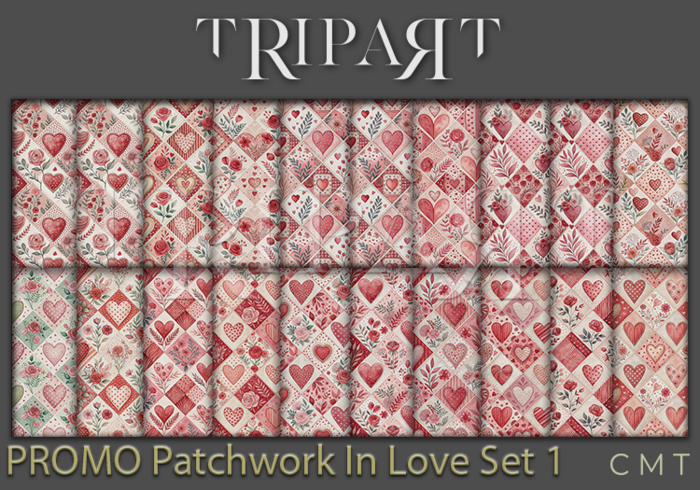 ..::TRIPART::.. " PROMO " Patchwork In Love Set 1