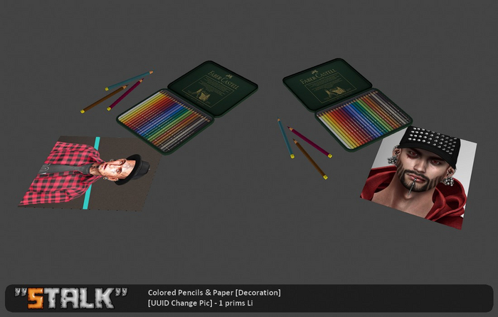 Colored Pencils & Paper [Decoration]