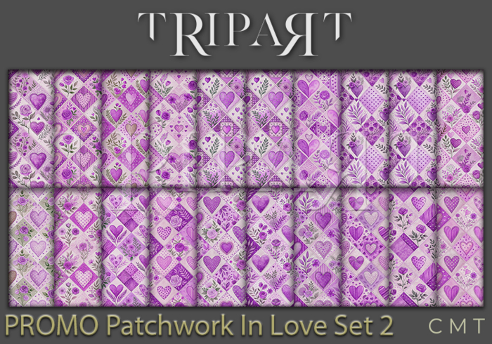 ..::TRIPART::.. " PROMO " Patchwork In Love Set 2