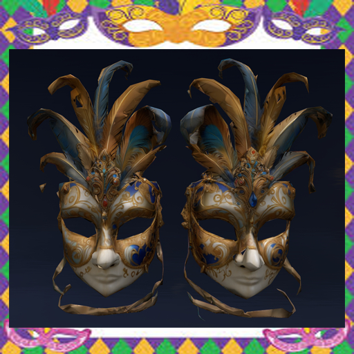 Double Mardi Gras Masks