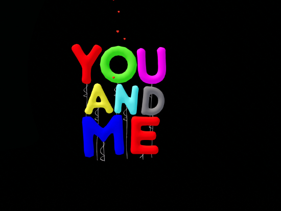 Balloons You and Me with colour script 