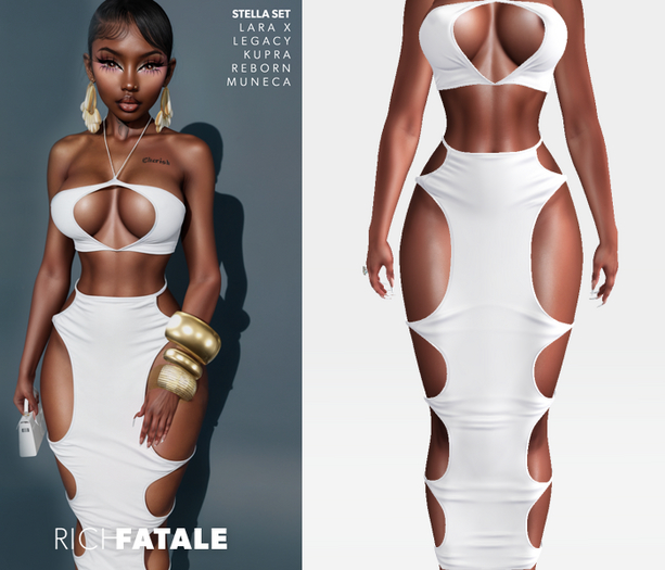 $RICH FATALE - STELLA SET - SNOW