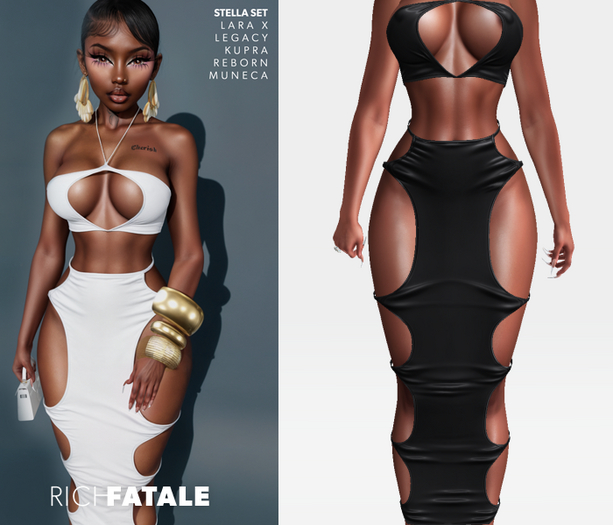 $RICH FATALE - STELLA SET - ONYX