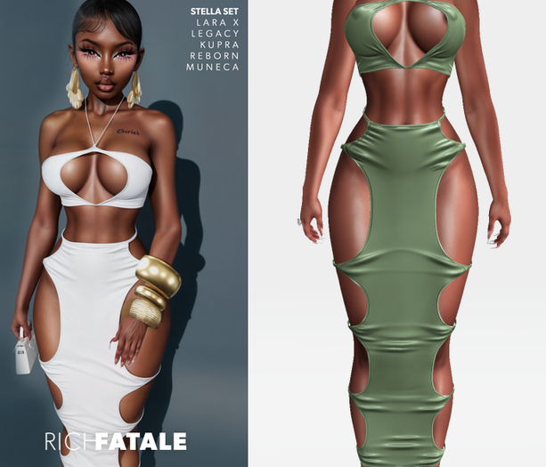 $RICH FATALE - STELLA SET - OLIVE
