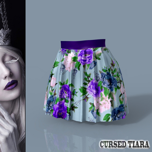 Purple Floral Lenna Skirt Legacy