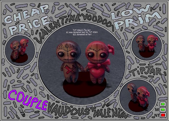 VALENTINE VOODOO COUPLE TIPJAR