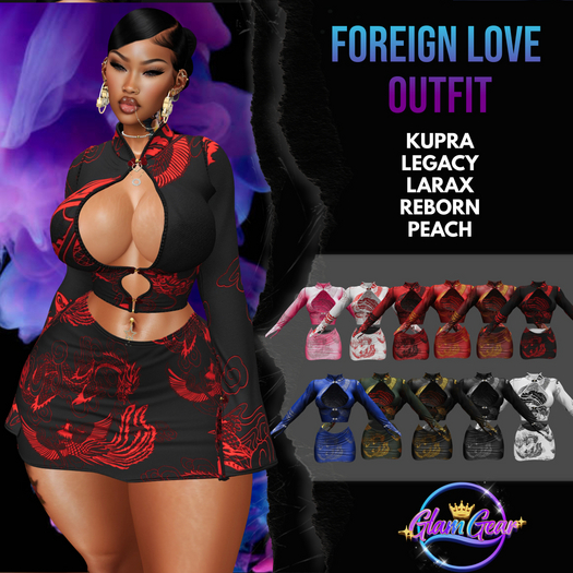 [GLAM GEAR] ~ FOREIGN LOVE OUTFIT ASIAN DESIGN FATPACK UNPACKER