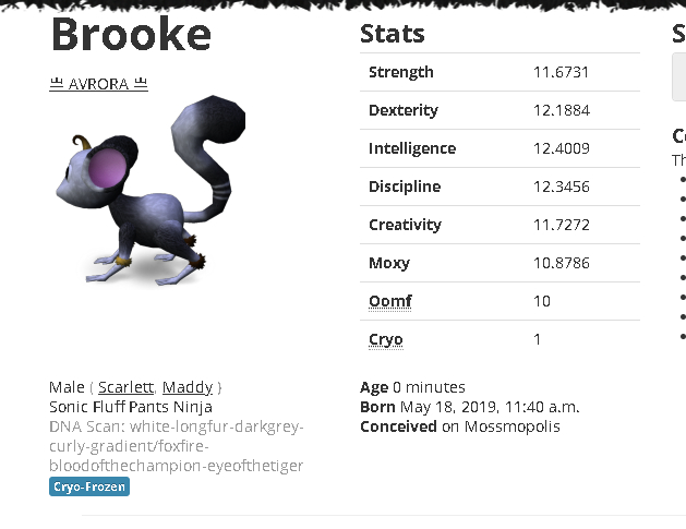 Mossm Cryo Pod - Brooke