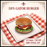 DFS Gator Burger 128 EP - ACTUAL ITEM