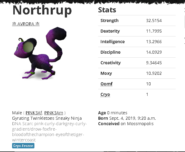 Mossm Cryo Pod - Northrup