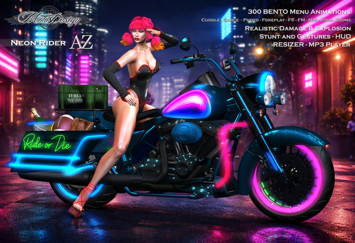 Motorcycle - MotoDesign - Neon Rider - AZ