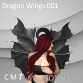 Dragon Wings 001 - Black