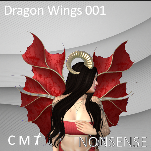 Dragon Wings 001 - Red