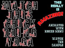 ★★★★★~ A Chick Doing Yoga - Animated - With Resize Menu