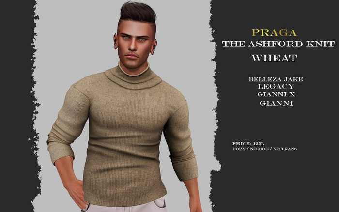 Praga The Ashford Knit - Wheat