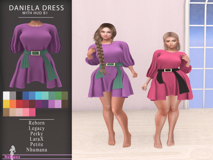 Daniela Dress With Hud B1