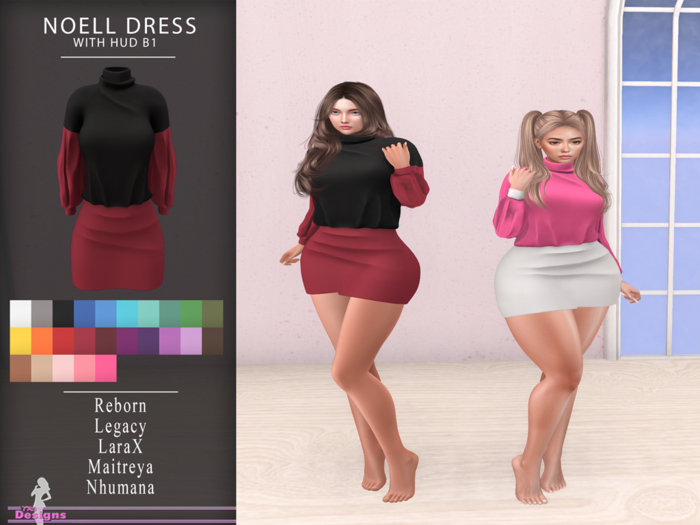 Noell Dress With Hud B1