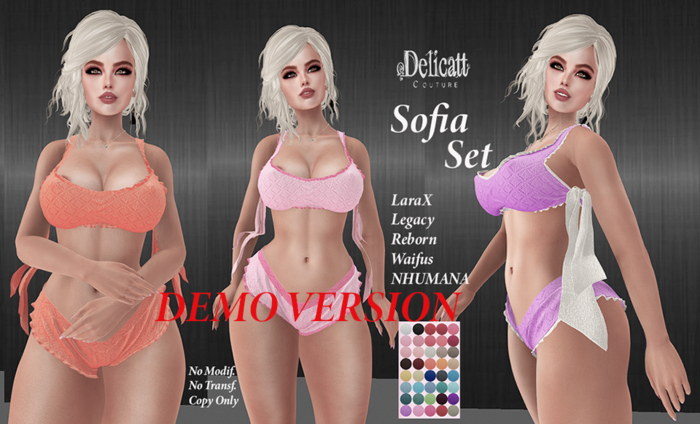 Delicatt Couture - SOFIA SET- DEMO