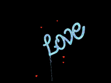 Blue Love, with little Hearts