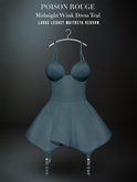 POISON ROUGE Midnight Wink Dress Teal