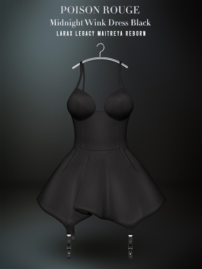 POISON ROUGE Midnight Wink Dress Black