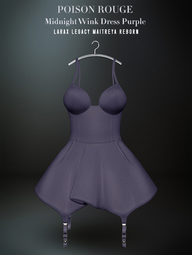 POISON ROUGE Midnight Wink Dress Purple 