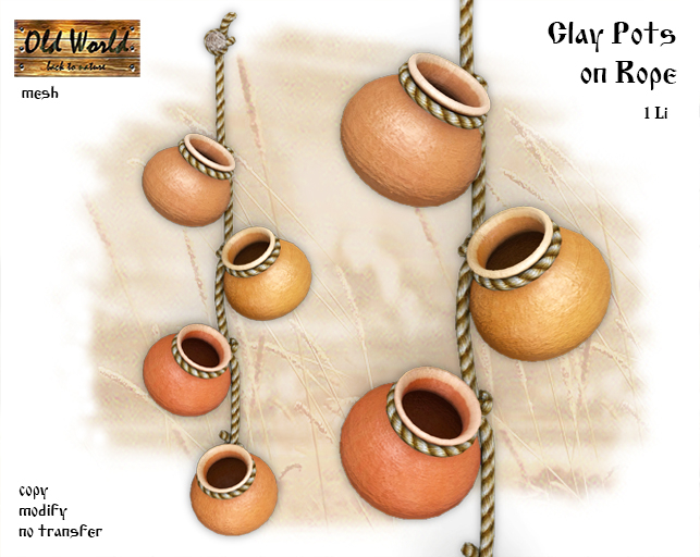 OW Clay Pots on Rope v1