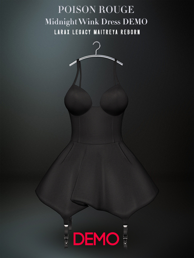 POISON ROUGE Midnight Wink Dress DEMO