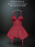 POISON ROUGE Midnight Wink Dress Crimson