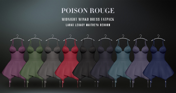 POISON ROUGE Midnight Wink Dress FATPACK