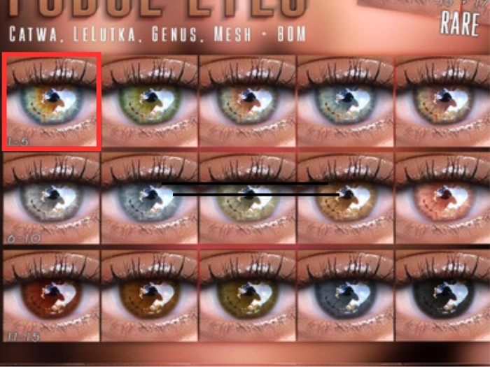 LOTUS. Fudge Eyes 01 (Mesh)