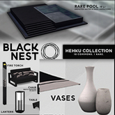 BLACK NEST / Hehku Vases