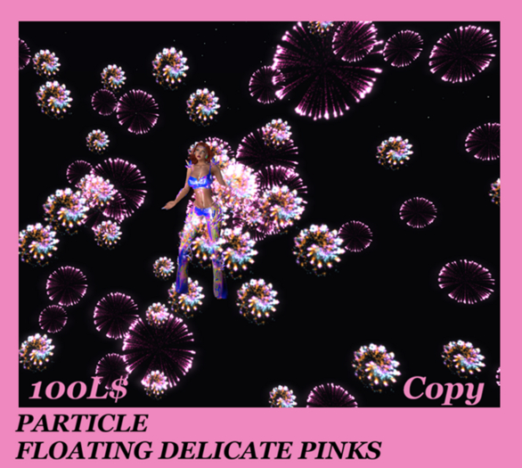 PARTICLE FLOATING DELICATE PINKS
