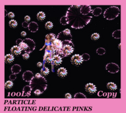 PARTICLE FLOATING DELICATE PINKS
