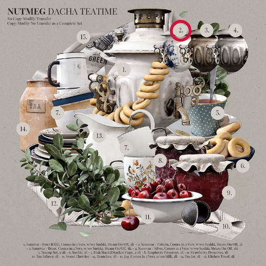 2. Nutmeg. Dacha Teatime Samovar / Pattern