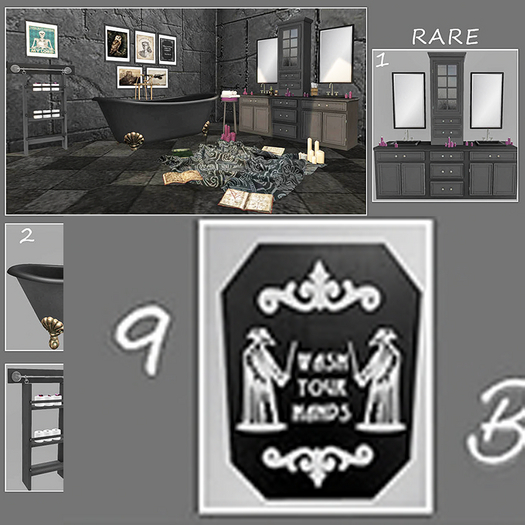 09 Bee Designs Dark bathroom